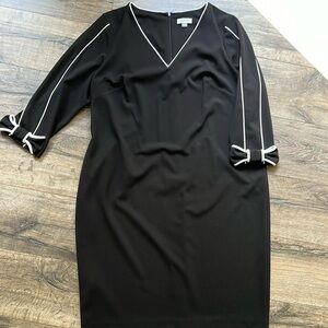 Calvin Klein Black Long Sleeved Dress